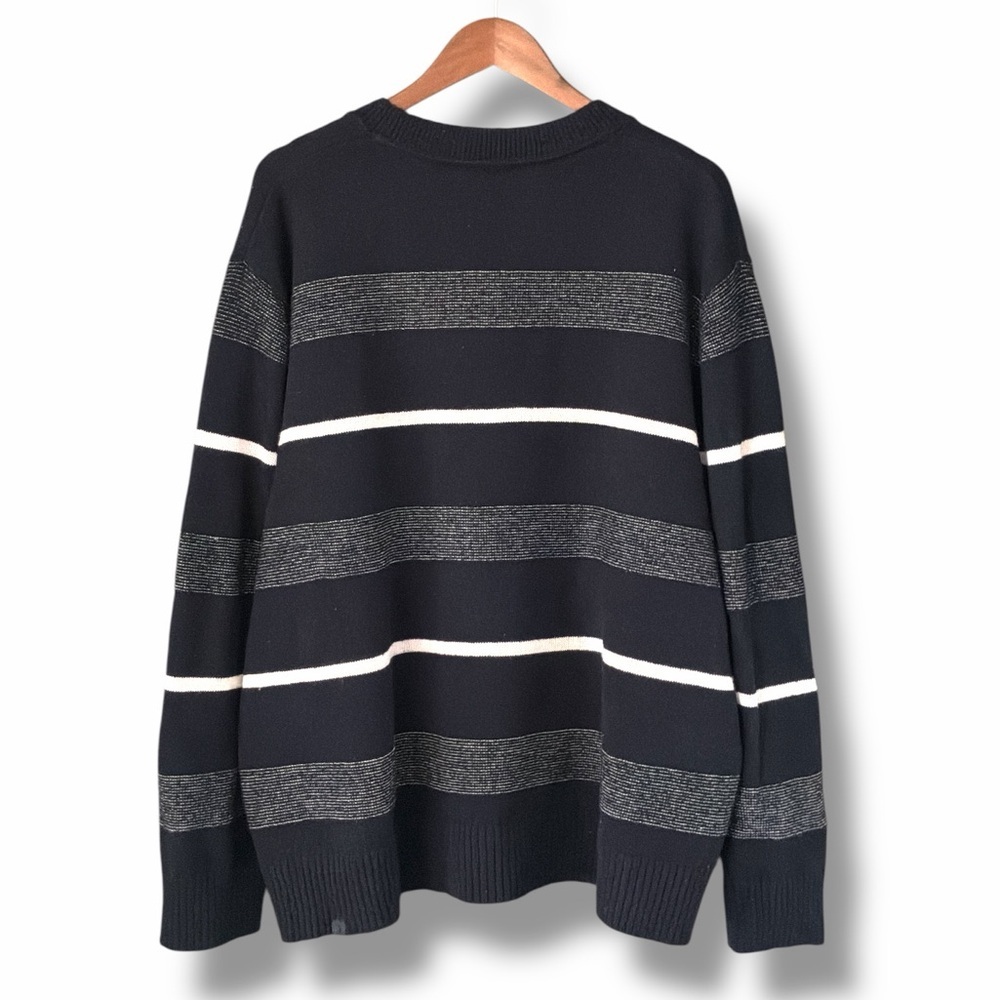 Lululemon Navy Blue Knit Merino Wool Blend Crewneck Pullover Sweater Size XXL - Picture 3 of 6